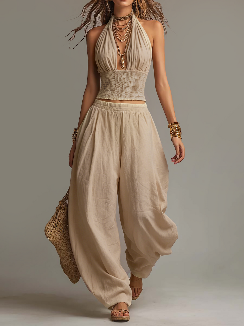 Lucía – Completo Boho Sabbia