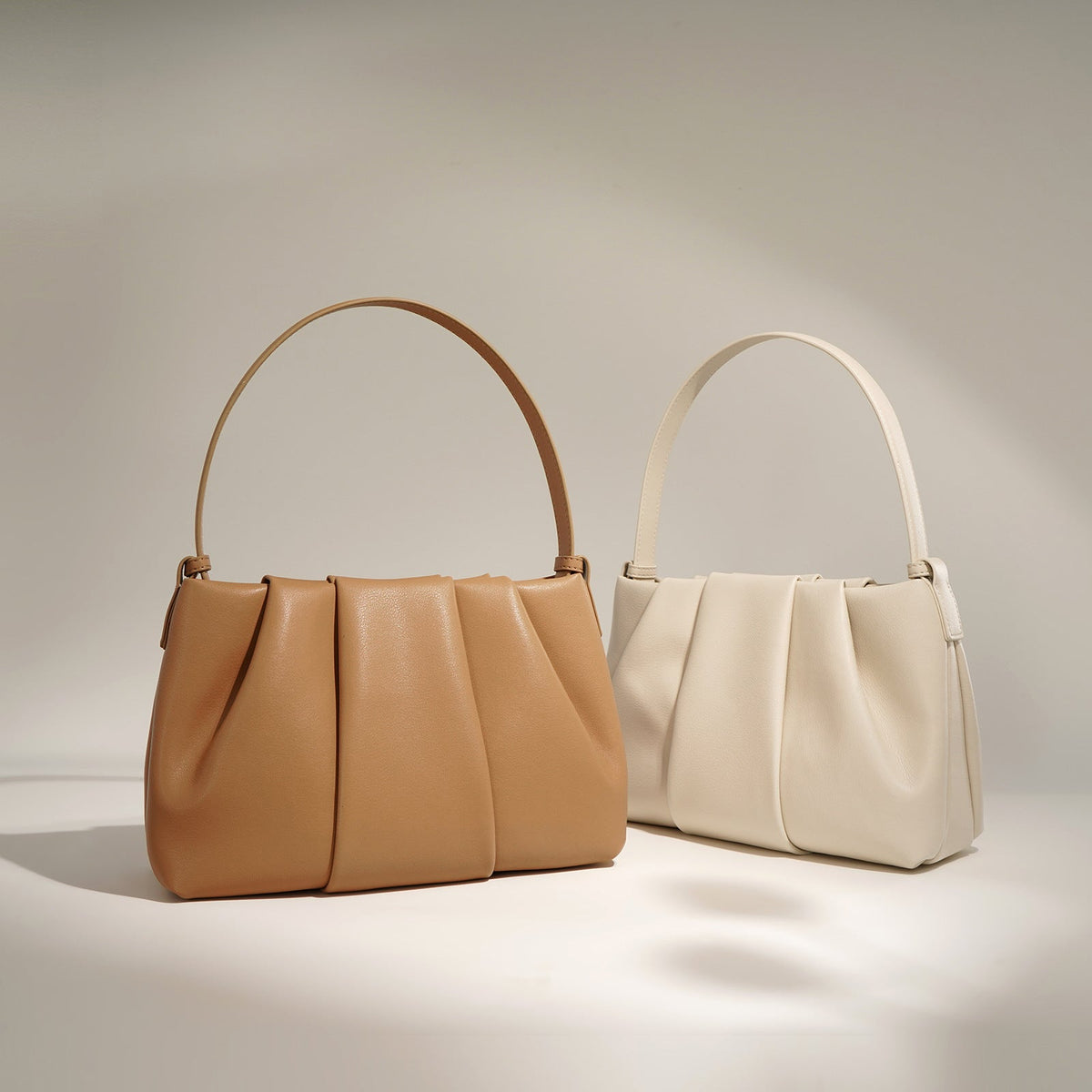 Valeria — Borsa in Pelle con Pieghe