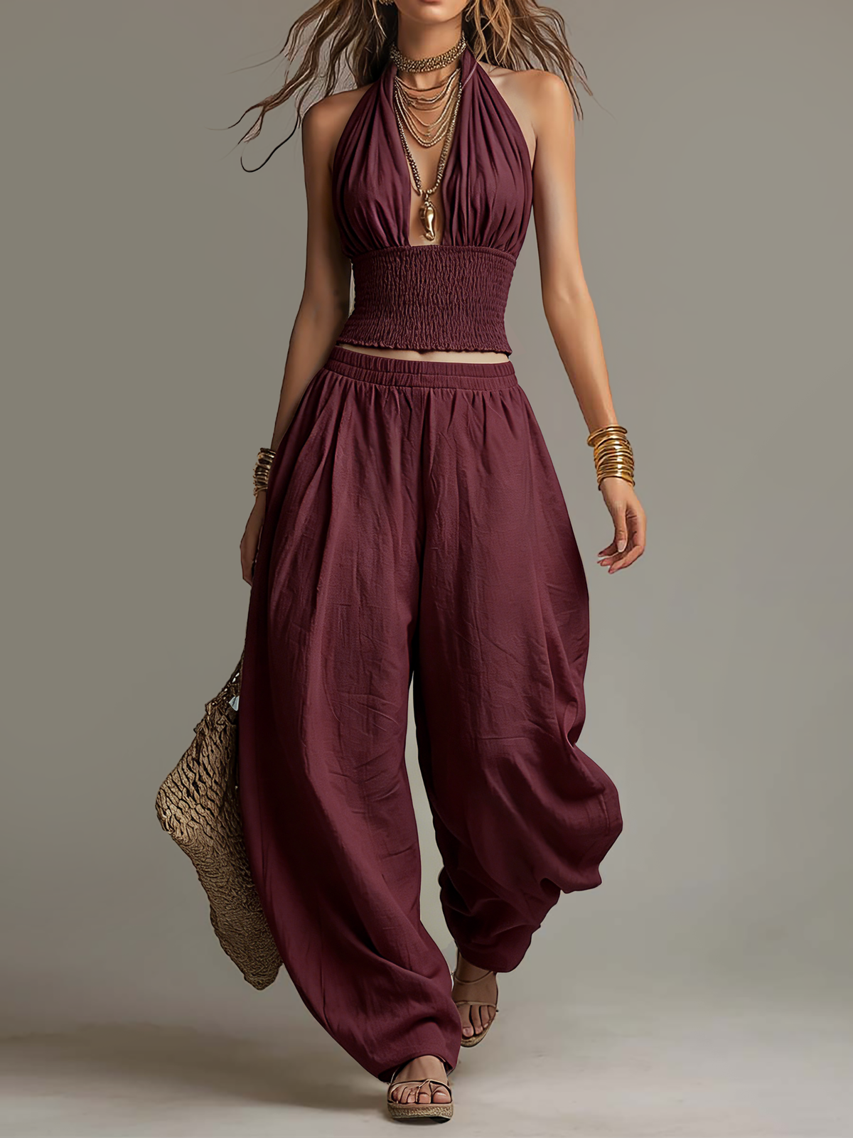 Lucía – Completo Boho Sabbia