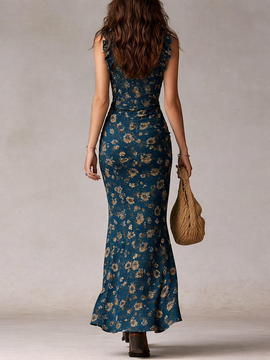 Bianca – Abito Boho con Apertura Laterale