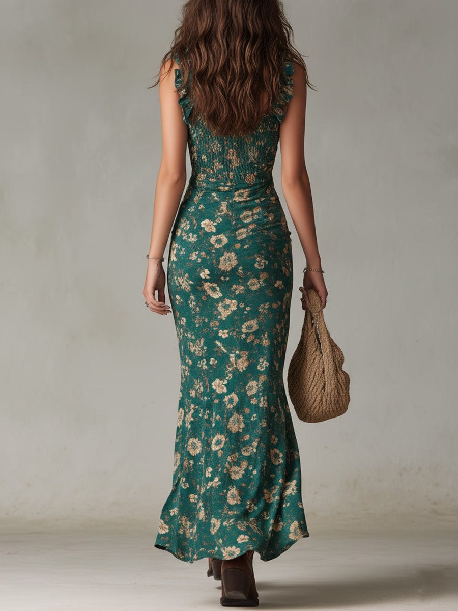 Bianca – Abito Boho con Apertura Laterale