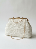 Flora — Pochette con Rose in Rilievo