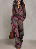 Carlotta – Completo Camicia e Pantaloni con Fantasia Paisley